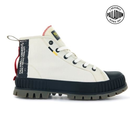 Bottes Palladium Pallashock Supply Hi Homme Blanche | FR CKG193T